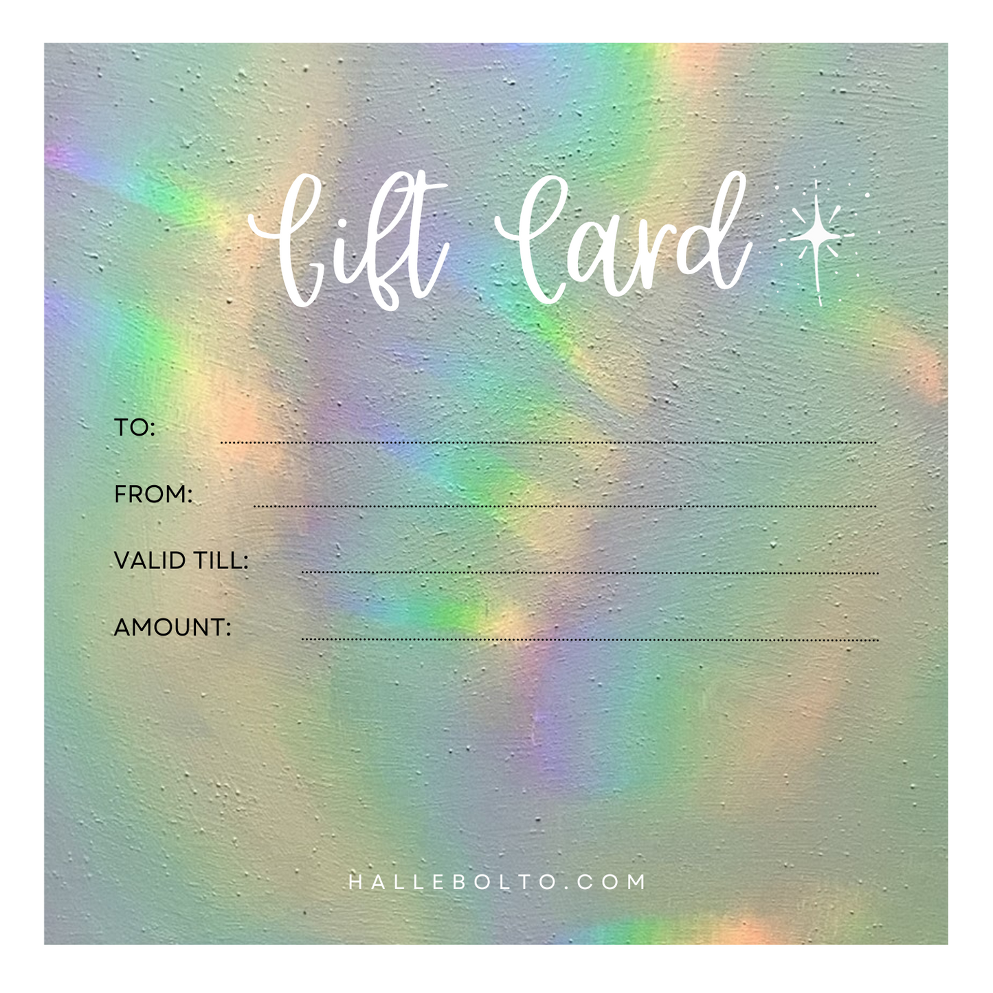 Halle Bolto Gift Card